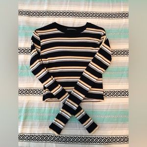 BRANDY ❤️ MELVILLE | Multi-Colored Striped Long Sleeves